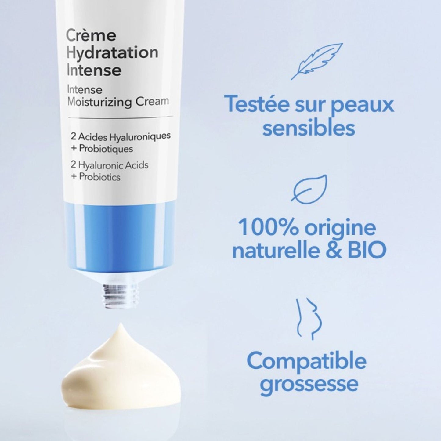 Crème Hydratation Intense à l'Acide Hyaluronique