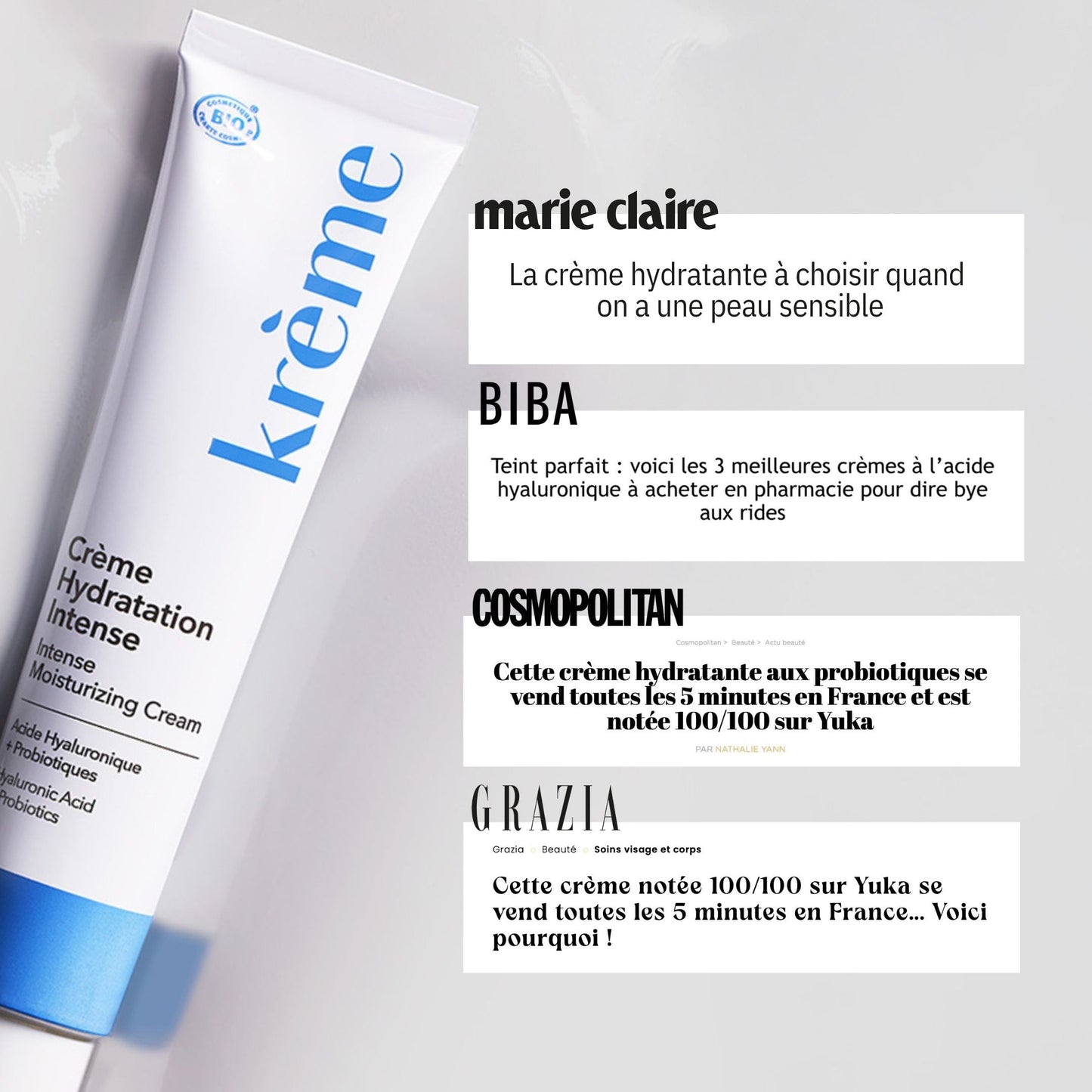 Crème Hydratation Intense à l'Acide Hyaluronique
